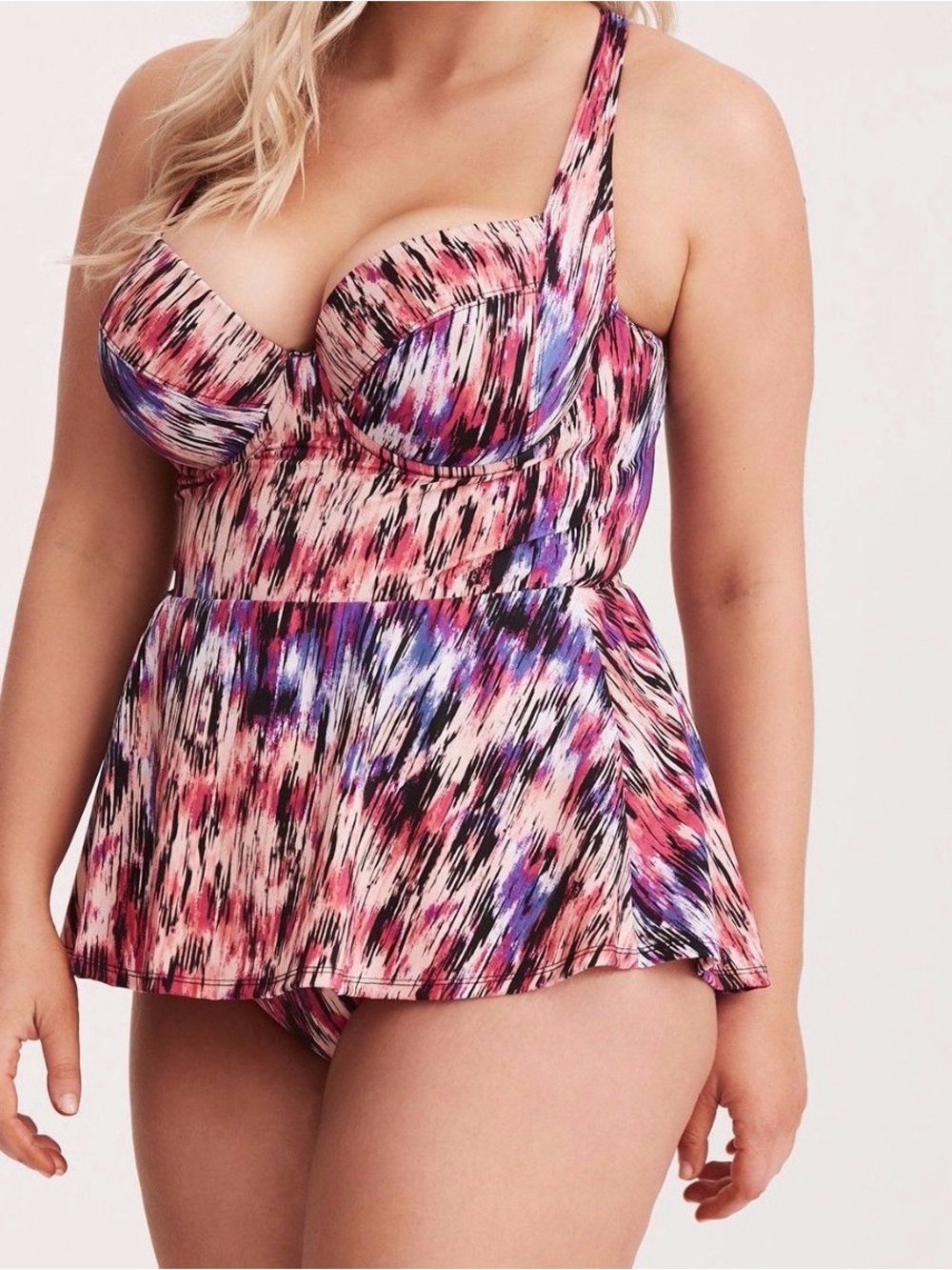 Torrid Mirage Peplum One Piece Swimsuit Plus Size 3 / 3X